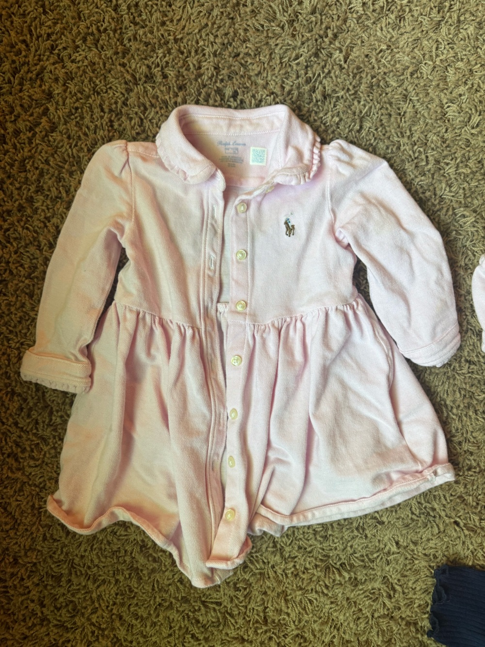 Long sleeve polo dress